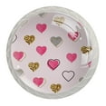 thumbnail image 1 of 4 Pcs Golden Grey Love Heart Knobs for Kitchen Cabinet Cupboard Dresser Bookcase Drawer Pulls Handles Round Home Decor, 1 of 8