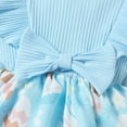 thumbnail image 6 of Baby Girls Short Sleeve Easter Blue Romper and Headband, 6 of 8