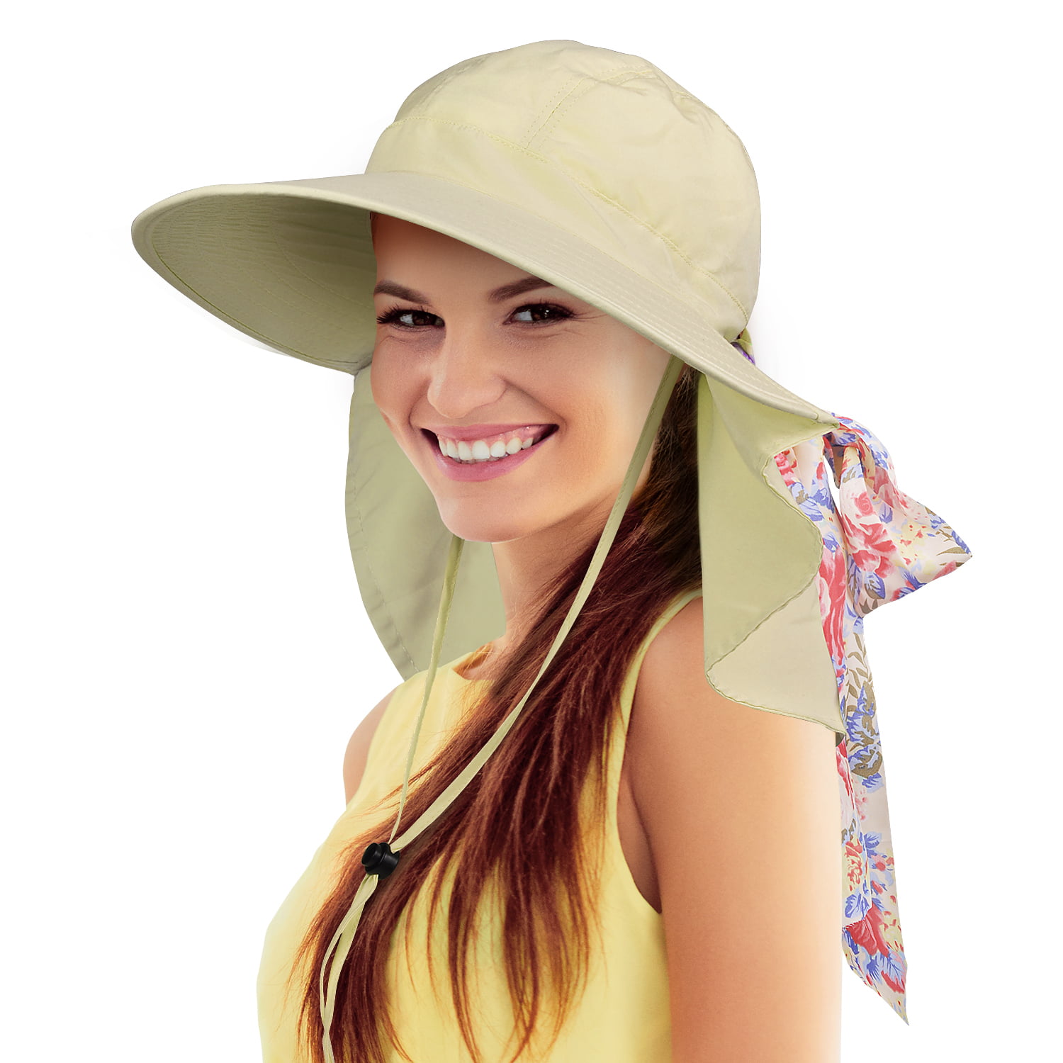 Sun Blocker - Sun Hat for Women Large Neck Flap Hat with UPF 50+ Sun ...