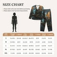 thumbnail image 4 of Pofeuu Steampunk Mechanical Butterfly Print Womens Pajamas Set Long Sleeve Sleepwear Button Down Nightwear Soft Pj Lounge Sets Button Down Pajamas Women-Large, 4 of 7