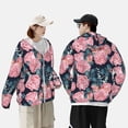 thumbnail image 4 of Lsque Rose Flowers UPF 50+ Lightweight Sun Protection Men's Women's Long Sleeve Shirt, Hoodie Performance -Large, 4 of 9