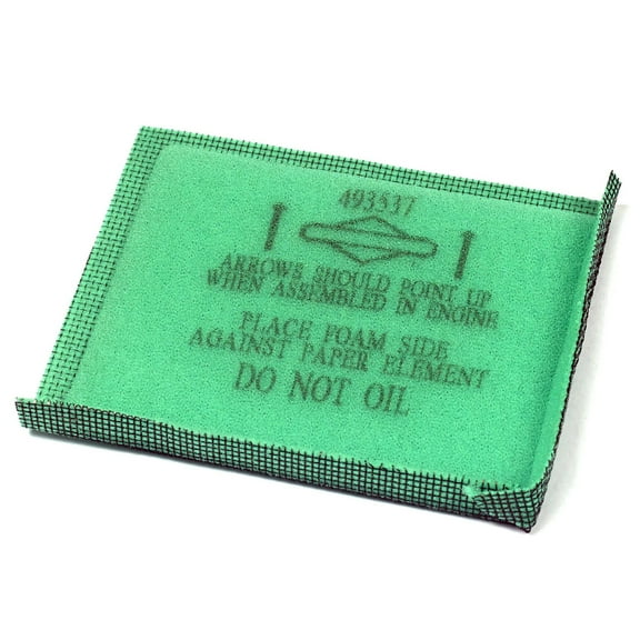 Briggs & Stratton Air Filter Foam for Small Engines and Lawn Mowers / John Deere / 493537S, 493537, 5064, LG493537