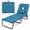 Blue, variant on ELLEGNT 1 PCS Beach Lounger with 4‑Position Reclining Backrest, Removable Pillows and Face Hole - Folding Design, Red