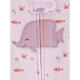 thumbnail image 2 of Carter's Child of Mine Baby Girl Sleep N Play, Sizes Preemie-9M, 2 of 5