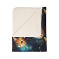 thumbnail image 4 of Galaxy Chat sur Couverture Sherpa en Polaire, 4 of 8