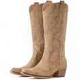 thumbnail image 7 of Cowboy Boots For Women Western Cowgirl Boots Mid Calf Snip Toe Boot With Chunky Heel, 7 of 7