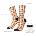 thumbnail image 4 of Xecao pirate Octopus Pattern Sport Socks for Women and Men Crew Socks Sporty Calf Socks Casual Socks, 4 of 6