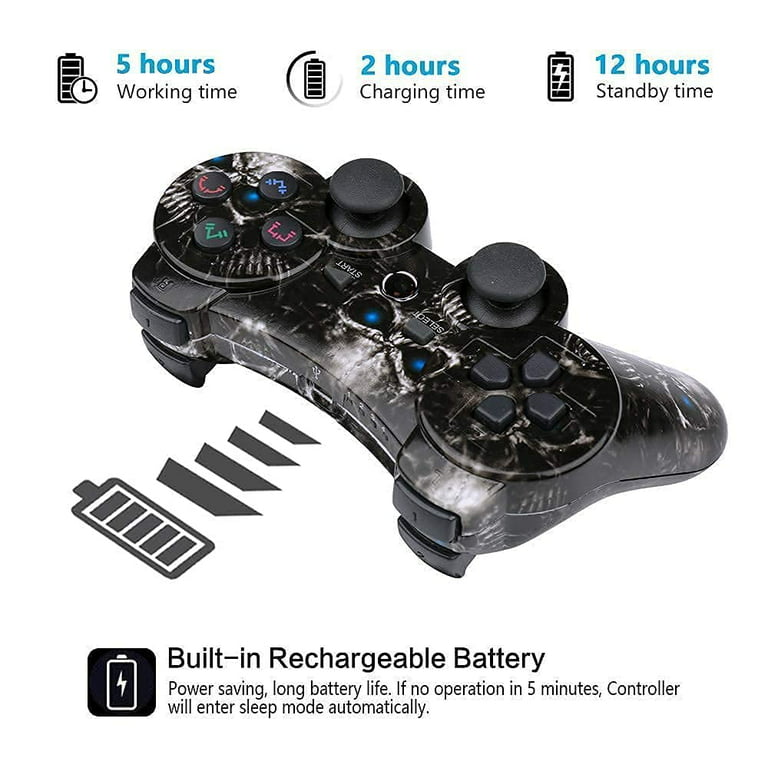  CHENGDAO Controller for PS3 2 Pack Wireless Controller