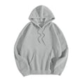 thumbnail image 5 of OSOLU Women's Oversized Hoodies Sparkly Rhinestone Wing Decor Back Long Sleeve Casual Sweatshirts Light Gray, 5 of 6