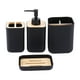 thumbnail image 4 of Juego de 4 accesorios de baño esenciales, elegantes, portátiles y prácticos. 010 negro, 4 of 9