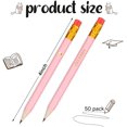 thumbnail image 2 of 50 Pieces Half Pencils Baby Shower Pencils Half Pencil with Eraser Sharpened Pencils Golf Pencil 4 Inch Short Pencils 2 HB Pencils for Baby Shower Golf School Office, 2 Styles (Pink, Baby Style), 2 of 7