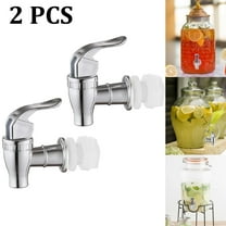 2 Pcs Beverage Dispenser Replacement Spout,Glass beverage dispenser with spigot for Drink Dispenser Spigot,Push Style Spigot,Water Dispenser Replacement Faucet