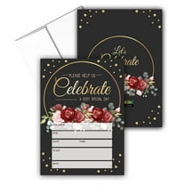 Stonehouse Collection - Formal Party Invitations - Red Rose Wedding Invitations,