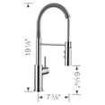 thumbnail image 2 of Catris Semi-Pro Pull-Down Dual-Spray Kitchen Faucet - Chrome, 2 of 5