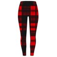 thumbnail image 4 of Fancifize Women's Christmas Leggings High Waist Stretch Slim Yoga Pants Xmas Holiday Wokrout Trousers, 4 of 6