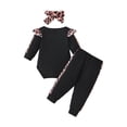 thumbnail image 3 of BULLPIANO Baby Girl Outfit Newborn Clothes Infant Long Sleeve Letter Printed Romper Pants Set Fall Winter Baby Clothes for Girls, 3 of 7