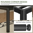 thumbnail image 6 of Lutown-Teen 24 Inch High King Bed Frame with Rounded Corner Legs Heavy Duty Metal King Size Platform Bed Frame No Box Spring Needed, Easy Assembly, Noise Free, Black., 6 of 7