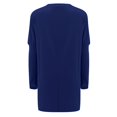 thumbnail image 5 of YEJIMAN Long Sleeve T-shirt, Blue Womens Tshirts Cotton, Full Size Pocketed Round Neck Long Sleeve T Shirt Women's Spring and Autumn Pocket Round Neck Long Sleeve T Shirt Casual Loose Top, Big & Tall, 5 of 5