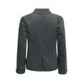 thumbnail image 4 of vastwit Kids Girls Blazer Suits Jacket Long Sleeve Lapel Collar School Uniform Coat with Pocket Gray 16, 4 of 6