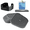 Gray, variant on Silicone Coasters, Drink Coasters with Holder, Square Coasters, Deep Tray Cup Mat (Black-Square)