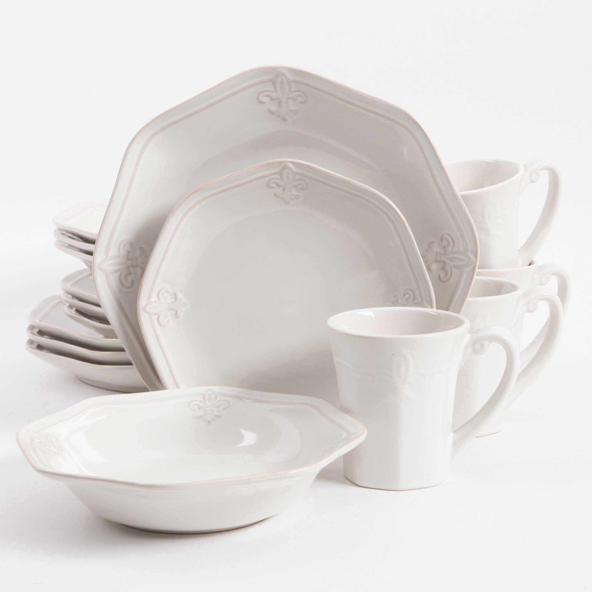 Better Homes Gardens Country Crest Dinnerware Set Of 16 Com