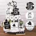 thumbnail image 4 of Juego de decoración con bandejas escalonadas FairySandy Farmhouse de madera rústica, 11 unidades, 4 of 7