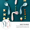 thumbnail image 2 of 2 Sets Baby Training Utensils Flexible Spoons and Forks Self Feeding Cutlery, 2 of 9