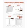 thumbnail image 5 of VEVOR Return Air Filter Grille, Fits W30 x H20 Inch Duct Opening, Filter Not Included, Return Air Vent Cover for Wall, Powder-Coated Steel Return Air Grill Detachable Face/Door for 1 inch Filters, 5 of 9
