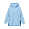 thumbnail image 3 of FchengtaiS Oversized Hoodies Sweatshirts for Womens Casual Loose Fleece Hooded Pullover Tops with Pockets and Side Split, 3 of 7