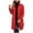 Red, variant on IROINNID Women's Winter Jacket Coat Turndown Lapel Solid Color Long Sleeve Warm Woolenlen Coat Recreational Tops, Red
