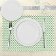 thumbnail image 3 of Ambesonne Green Place Mats Set of 4, Pop Art Retro Style Dots, Standard Size, Fern Green and White, 3 of 6