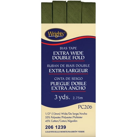 - Wrights Extra-Wide Double Fold Bias Tape, 3 Yd.