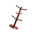thumbnail image 2 of MERIGLARE Support à Bijoux Rotation à 360 Degrés Étagère à Bijoux en Bois pour Comptoir de Café Rangement à la Maison Brun Rougeâtre, 2 of 9