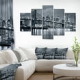 thumbnail image 3 of Designart 'Panorama New York City at Night ' Multipanel Cityscape Metal Wall Art, 3 of 5