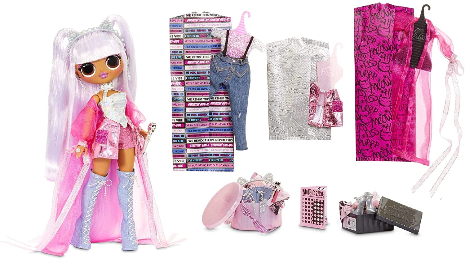Kitty K LOL Surprise OMG Remix Kitty K Fashion Doll - con 25 sorpres LOL ...