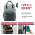 thumbnail image 5 of Extra Large 20-35L Travel Laptop Backpack with USB Charging Port, Work Bag Fits 15 Inch Computer for Men Women, 5 of 6