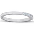thumbnail image 3 of Pompeii 1/4ct Diamond Wedding Ring 14K White Gold Pave French Set (H,I1), 3 of 4