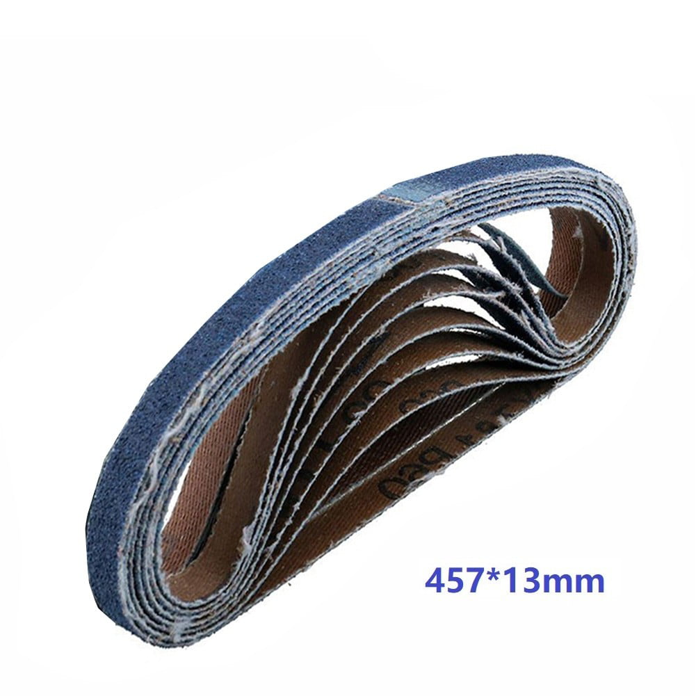 10pcs 330x10mm Sanding Belts Grit 80# Aluminum Oxide Sanding Polishing Abrasive 