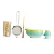 thumbnail image 4 of 5pcs matcha set matcha bowl con spout hechas a mano Herramientas regalos para amantes del té Utensilios japoneses Ceremonía de té Cerámica Azul, 4 of 9