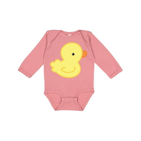 

Inktastic Yellow Baby Duck Gift Baby Boy or Baby Girl Long Sleeve Bodysuit