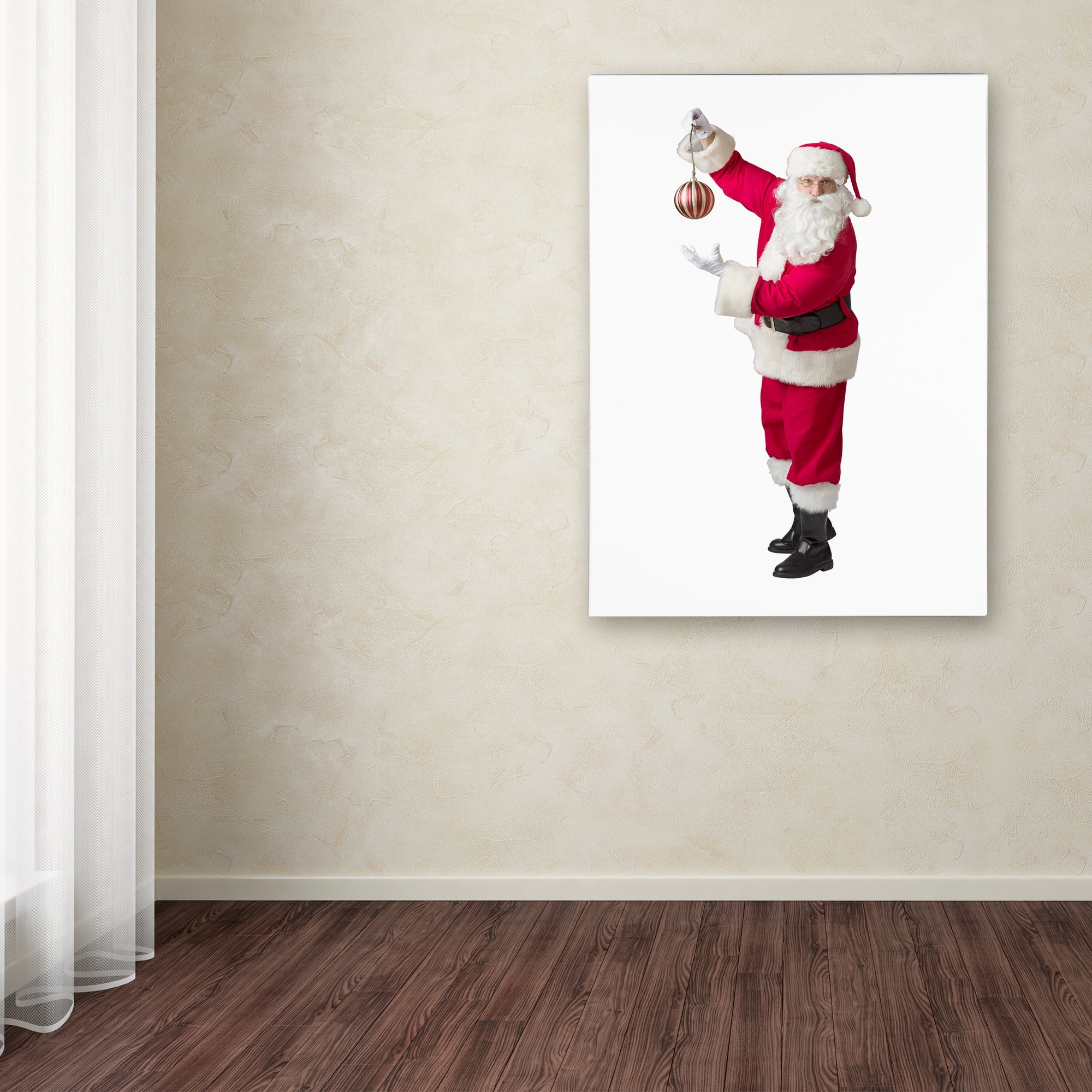 Trademark Fine Art 'Santa-ornament-12106' Canvas Art by Ed Wheeler