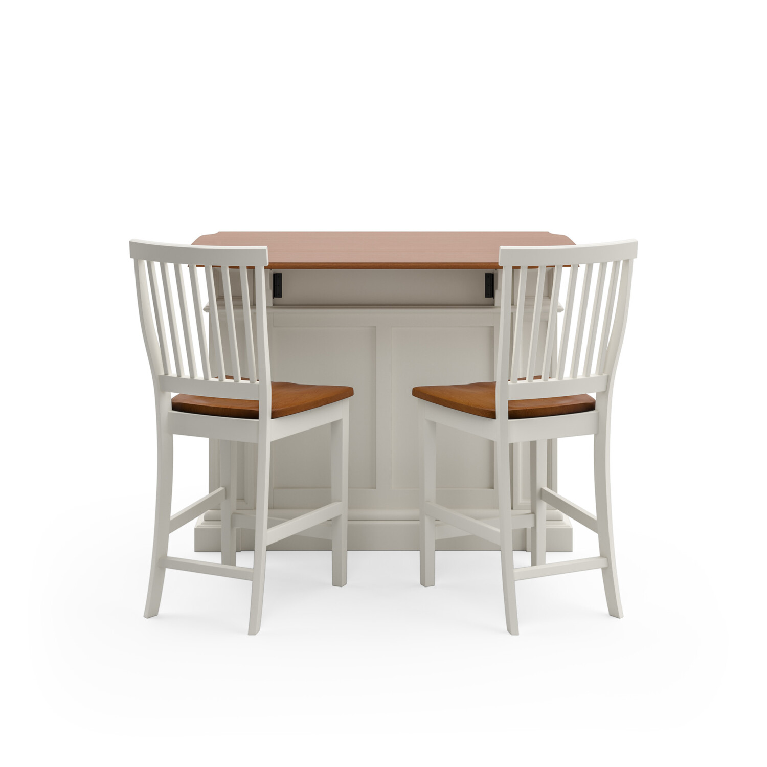 Homestyles Americana Wood Kitchen Island Set in Off White - image 4 of 7
