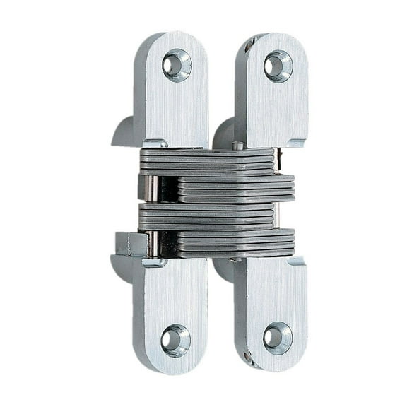 Sugatsune R-60 2-3/8" High Full Inset Invisible Cabinet Door Hinge - Chrome