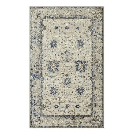 Mohawk Home Demeter Indoor Woven Area Rug, Grey/Dark Blue, 5'3" x 8