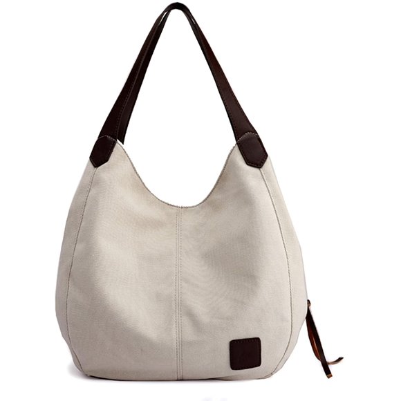 Fashion Women's Multi-pocket Cotton Canvas Handbags Shoulder Bags Totes Purses