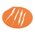 thumbnail image 3 of Effete Feline Claw Marks Scratch Round Vinyl Stickers, 3 of 4