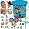Party City Ultimate Toy Story 4 Party Favors For 8 Guests, 128 Pieces, Includes Favor Containers, Masks, Tattoos, Favors