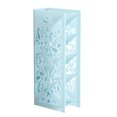 thumbnail image 1 of Caja de almacenamiento de mesa de plástico de cuatro capas, organizador de papelería de escritorio, estuche protector, decoración (azul), 1 of 1