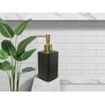 thumbnail image 4 of ABCISI Soap Dispenser, Retro Black Square Lotion Dispenser, Refillable Countertop Ceramic Hand Soap Dispenser, Dish Soap Dispenser for Kitchen 350ml(Relief Black Square Bottle), 4 of 12