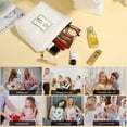 thumbnail image 4 of YOOLIFE Cosmetic Bag for Women, Travel Toiletry Bag for Women,Personalized Initial Makeup Bag, Makeup Gift Set for Women, 4 of 6